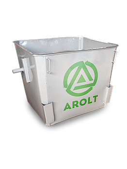 Мусорный контейнер для ТБО 1,1 м3 (с НДС%) Евро контейнер без колес, без крышек