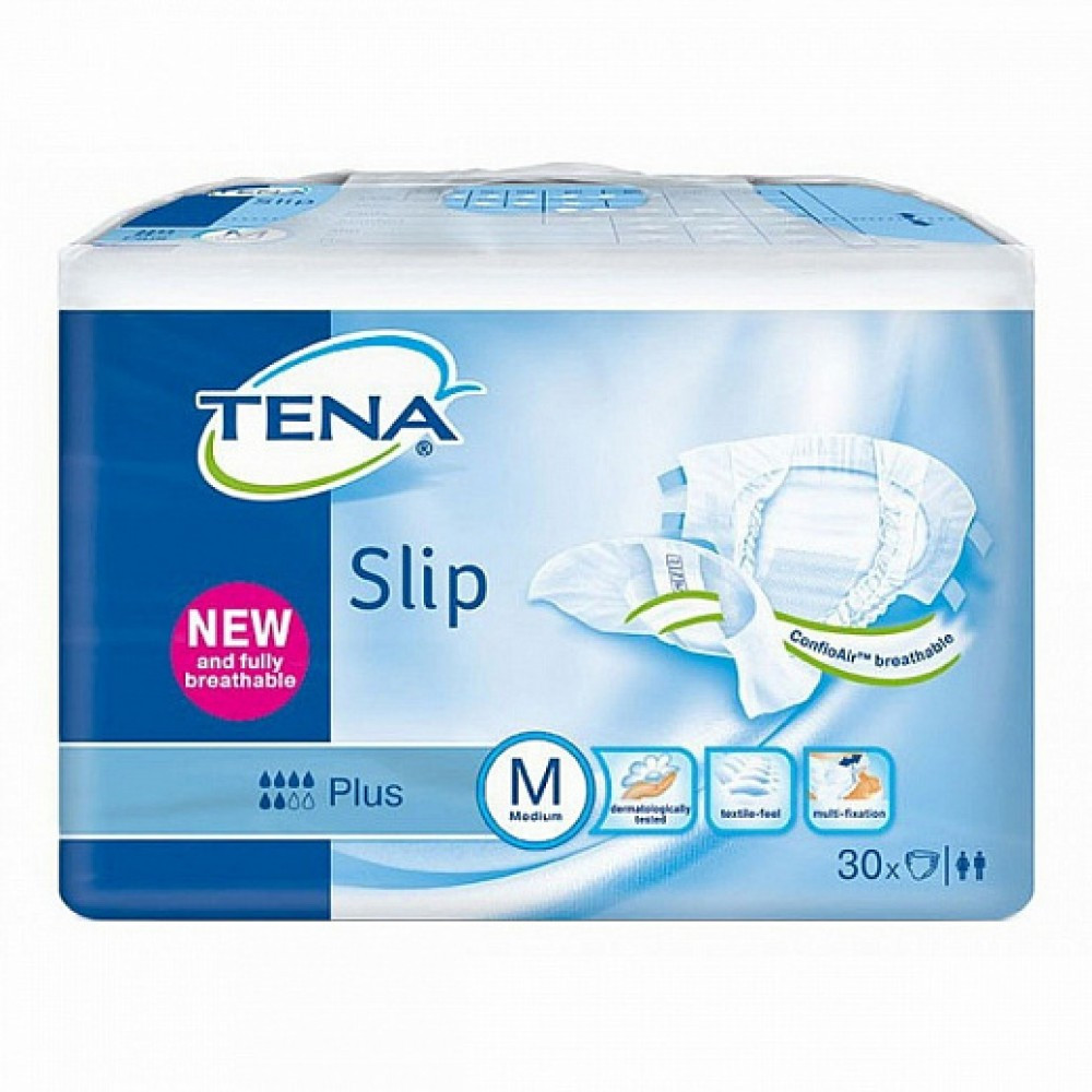 Подгузники для взрослых Tena Slip Plus M, 30 шт. - фото 1 - id-p90231200