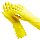 Перчатки резиновые OfficeClean, желтые, размер S