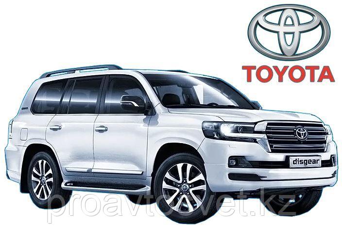 Toyota Land Cruiser электрическая подножка с боковой юбкой 2010+