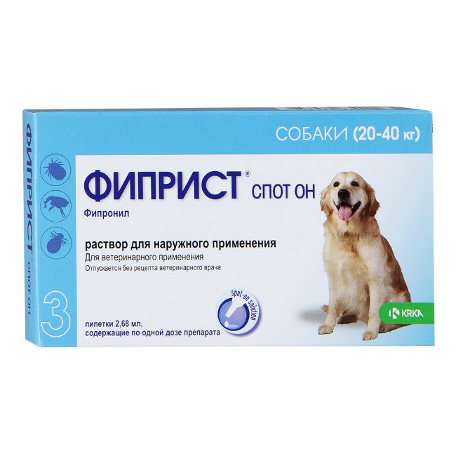 Фиприст Спот (268 мг): продажа, цена в Алматы. Антипаразитарные ...