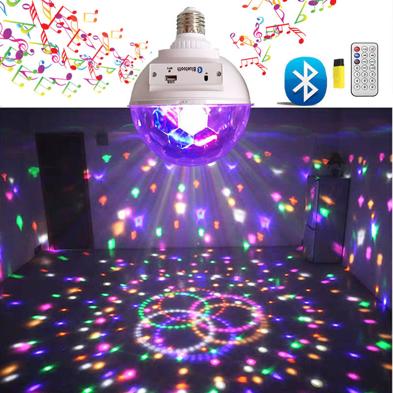 Диско шар светодиодный LED с bluetooth колонкой Crystal magic ball - фото 4 - id-p90275244