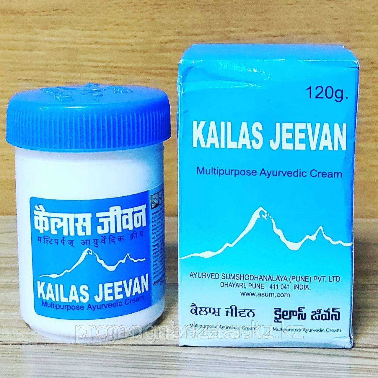 Кайлаш Дживан Kailash Jeevan - натуральный противовоспалительный, антисептический, заживляющий крем, 120 гр