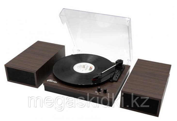 Виниловый проигрыватель+акустика Ritmix LP-340B Dark Wood