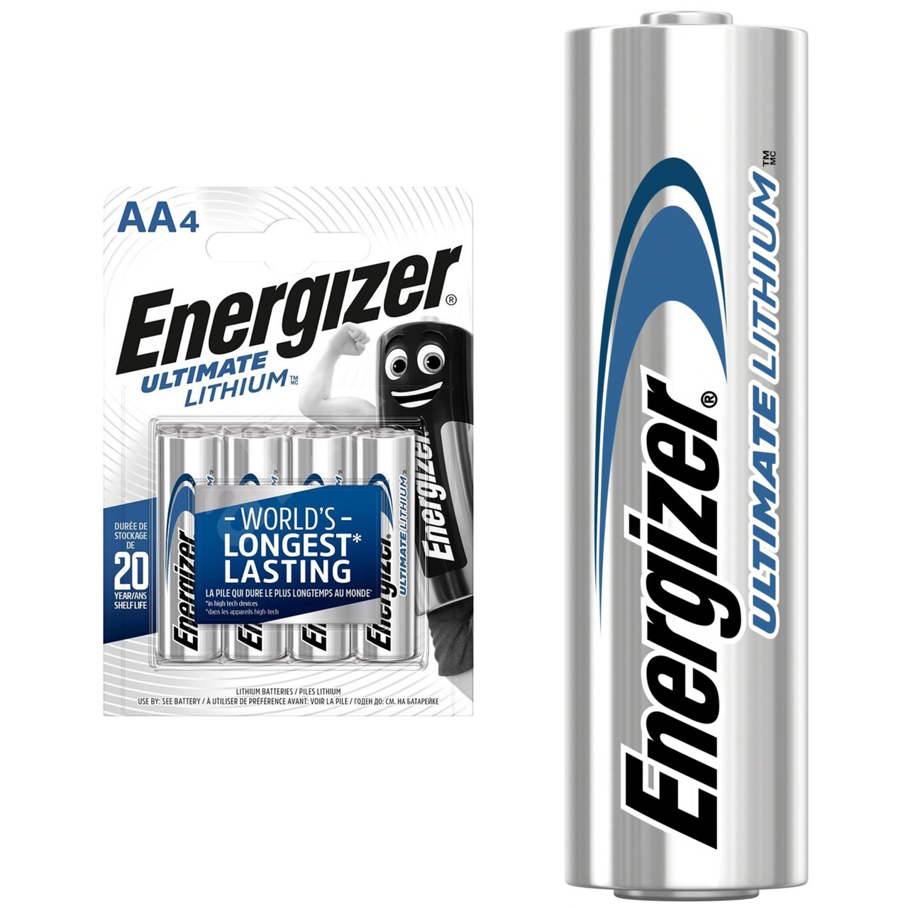 Батарейка литиевая Energizer Ultimate Lithium AA/FR6, 1шт
