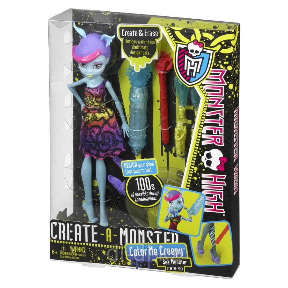 Mattel Куклы Monster High КУКЛА Sea monster COLOR ME CREEPY BCC45 / Y7726