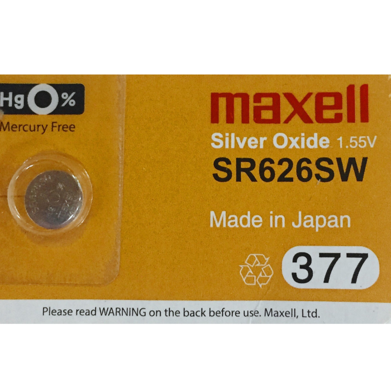 Батарейка Maxell 377 SR626SW