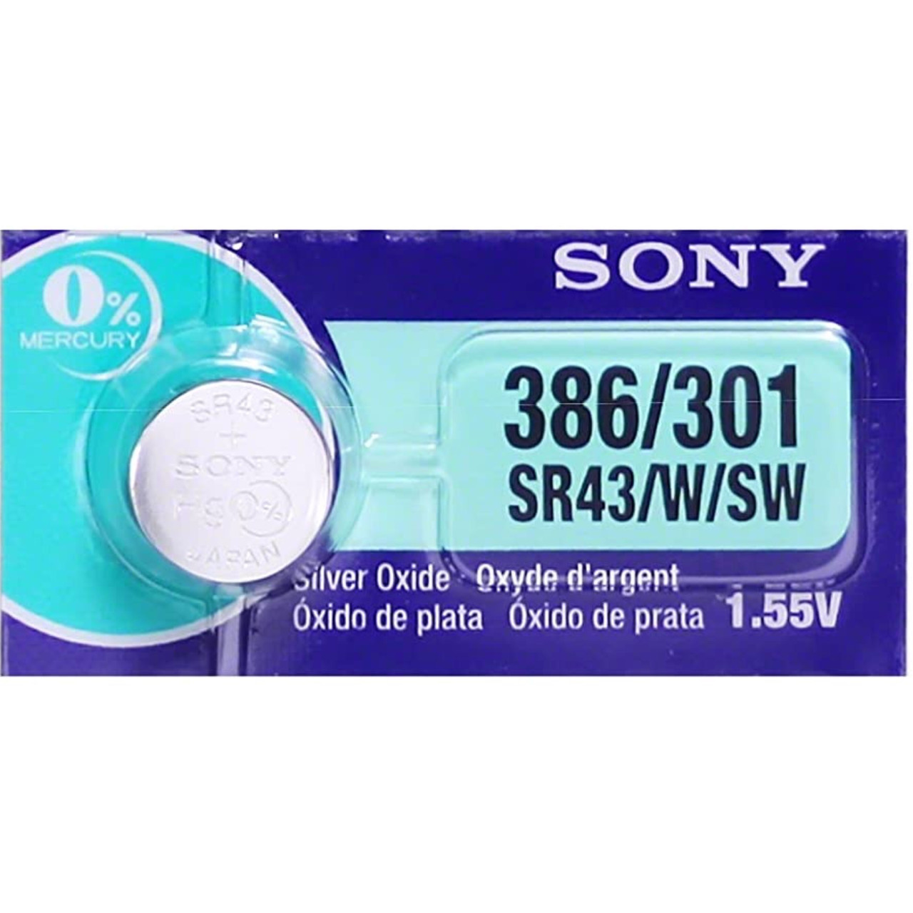 Батарейка Sony 386/301 SR43/W/SW
