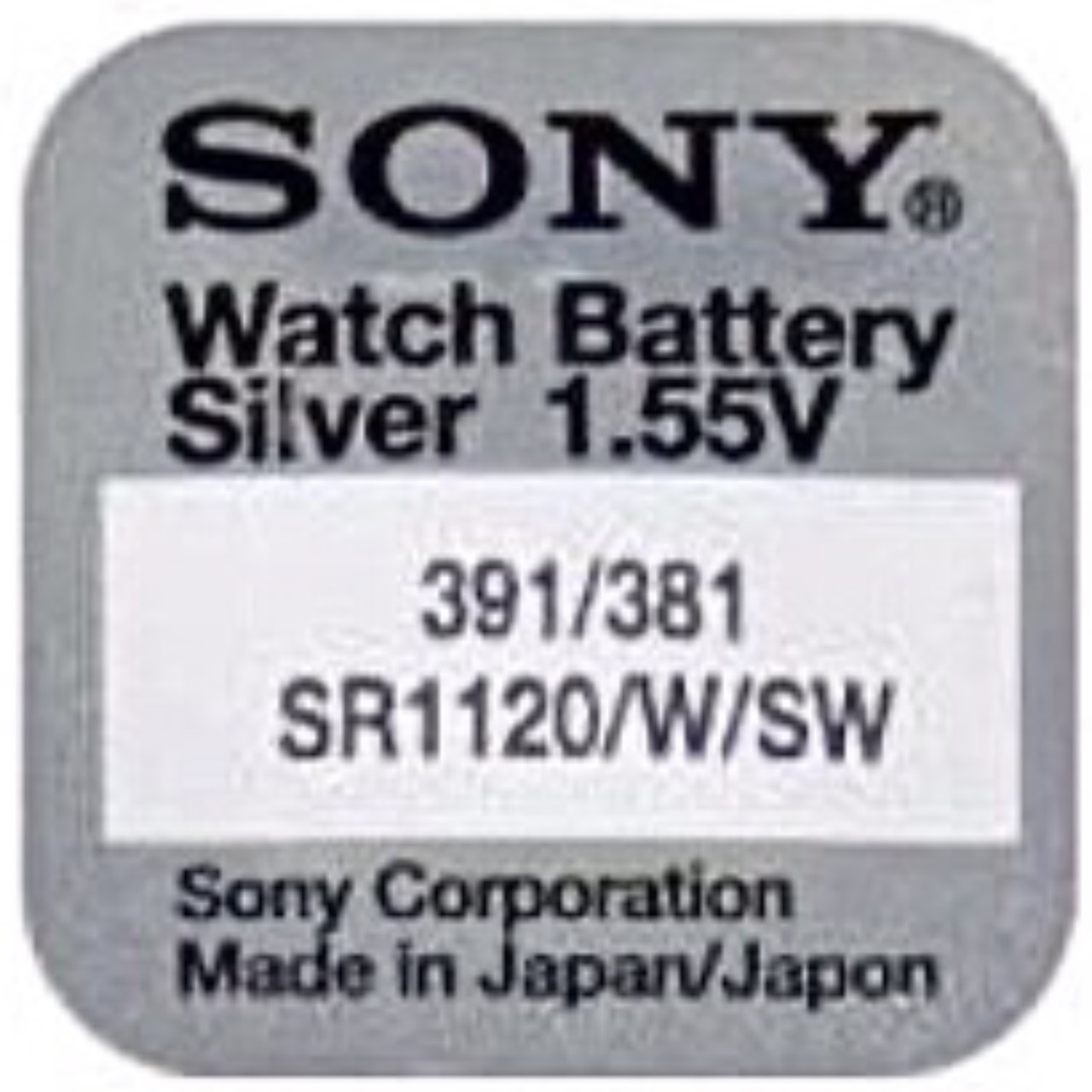 Батарейка Sony 391 SR1120