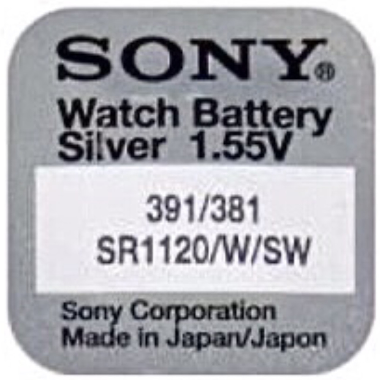 Батарейка Sony 391 SR1120 - фото 1 - id-p89668108