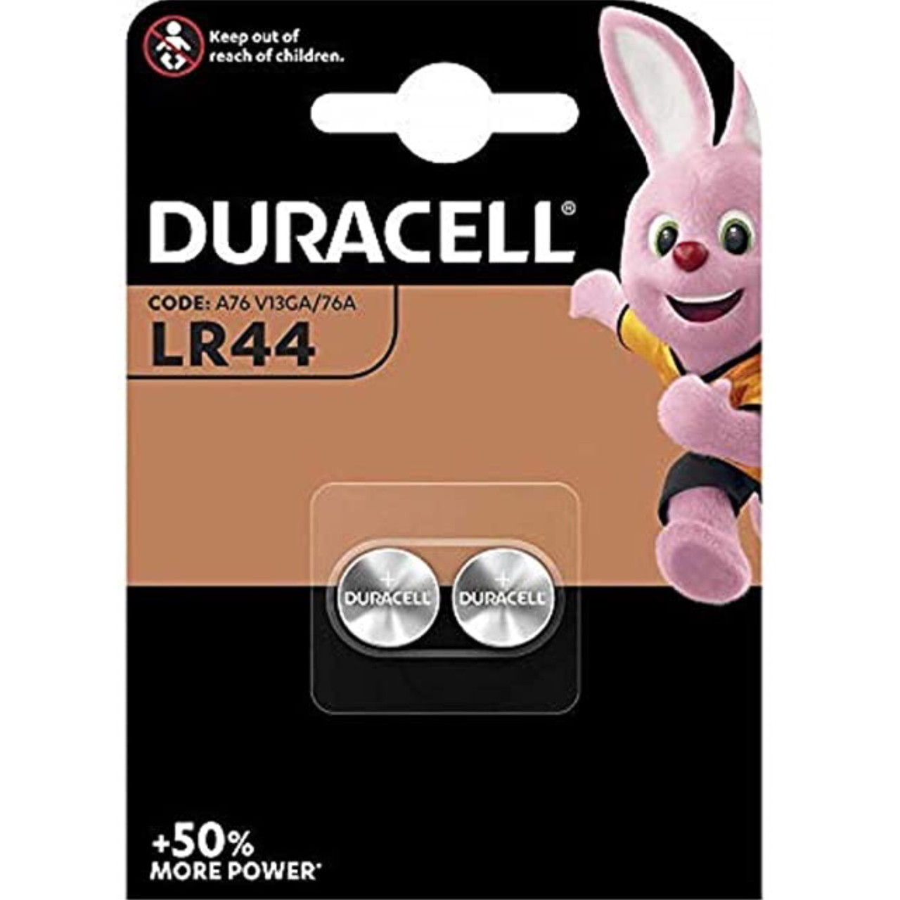 Батарейка Duracell LR44 | A76 | V13GA 1.5V, 2шт