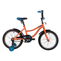 Велосипед NOVATRACK 18" NEPTUNE оранжевый, тормоз нож, крылья корот, защита А-тип