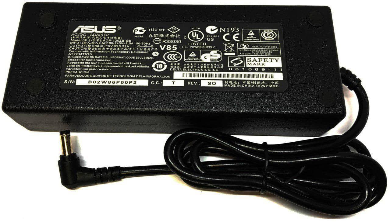 Оригинальная зарядка (сетевой адаптер) для ноутбука Asus 19V 6.32A 120W 5.5x2.5mm