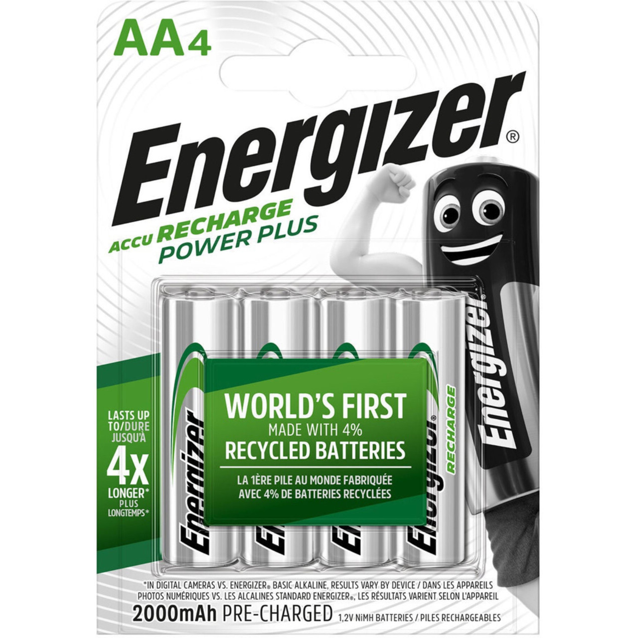 Аккумуляторы Energizer AA 2000 mAh, 4шт - фото 1 - id-p88308809