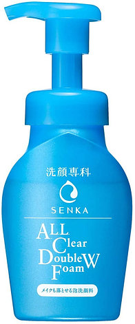Очищающая пенка Senka All Clear Double W, Shiseido, 150мл., фото 2