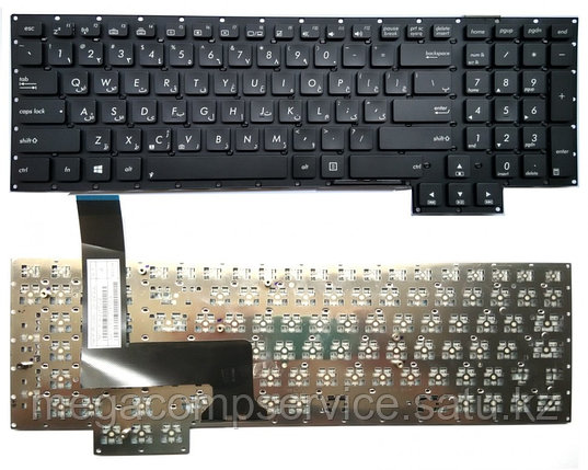 Клавиатура для ноутбука Asus G750JS, RU, черная, фото 2