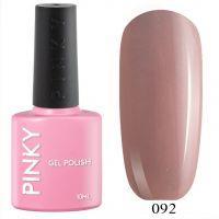 №092 Гель-лак PINKY Classic Прованс 10мл. (бежевый персик с голографическим микрошиммером)