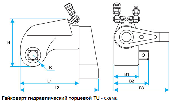 Гайковерт гидравлический торцевой TU-2 INSTAN - фото 3 - id-p90345987