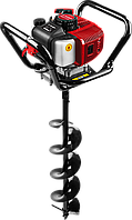 Мотобур (бензобур) со шнеком, d=60-200 мм, 52 см3, 1 оператор, ЗУБР