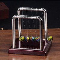 Настольный сувенир Маятник Ньютона металлические перламутровые шарики (антистресс)