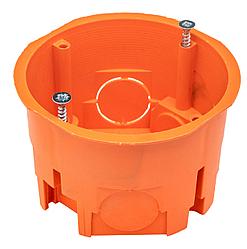 Подрозетник для сплошных стен (68х45, IP 30) оранжевый негорючий ПВ-0 Gusi
