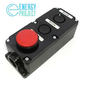 Кнопка ПКЕ 222-3 (кнопка 2-черн. и 1-красн.)