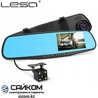 Зеркало - Регистратор LESA T6, 2 Камеры, Экран 4,3 дюйма