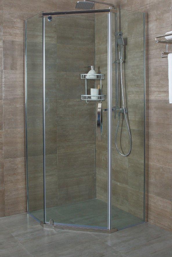 Душевое ограждение Alex Baitler - AB215-100 1000*1000*2000 (без поддона) светлое стекло (AB215-100), фото 1