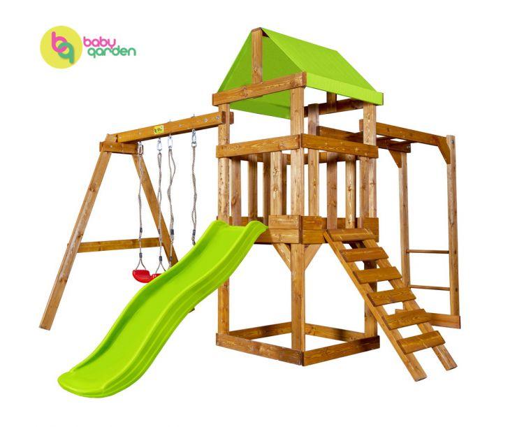Детская игровая площадка Babygarden Play 3 (цвет в ассортименте) (Светло-зеленый) - фото 1 - id-p90368110