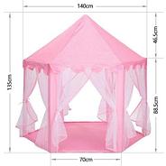 Домик-палатка детский игровой «Королевский шатёр» с сумкой-переноской (Розовый), фото 8