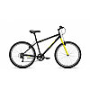 Велосипед ALTAIR MTB HT 26 1.0 (26" 6ск рост 19'') черный / желтый /, RBKT0MN66008