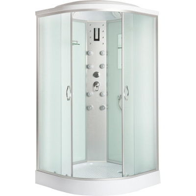 Душевая кабина Erlit ER4508P-C3 800*800*2150 низкий поддон, матовое стекло, фото 1