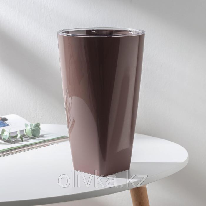 Кашпо Plast-Avenue «Грейс», d=15, цвет мокко