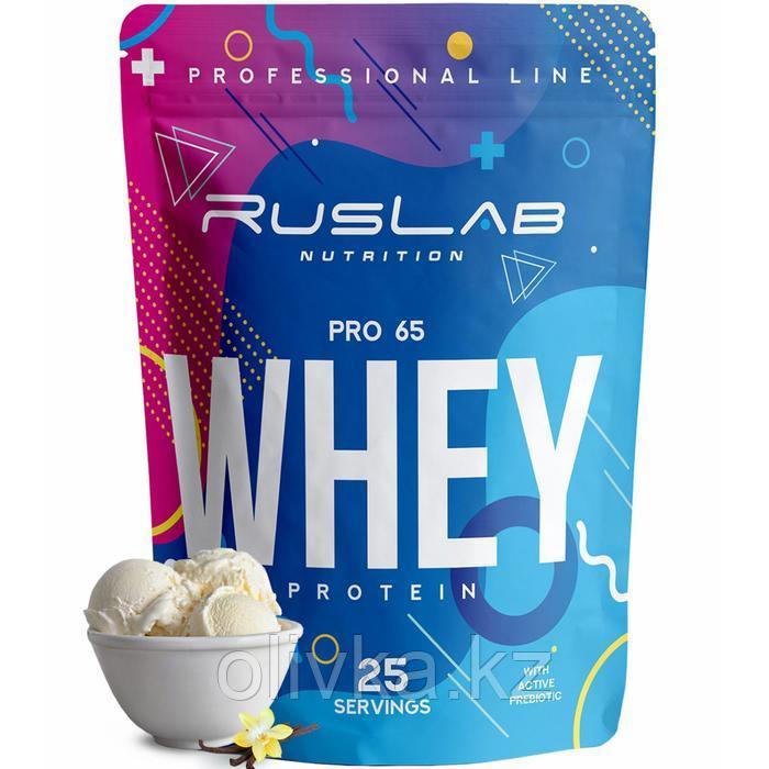 Протеин RusLabNutrition PRO 65 WHEY Ванильное мороженое, 800 г