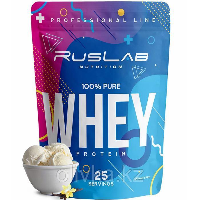 Протеин RusLabNutrition Whey 100 % pure Ванильное мороженое, 800 г