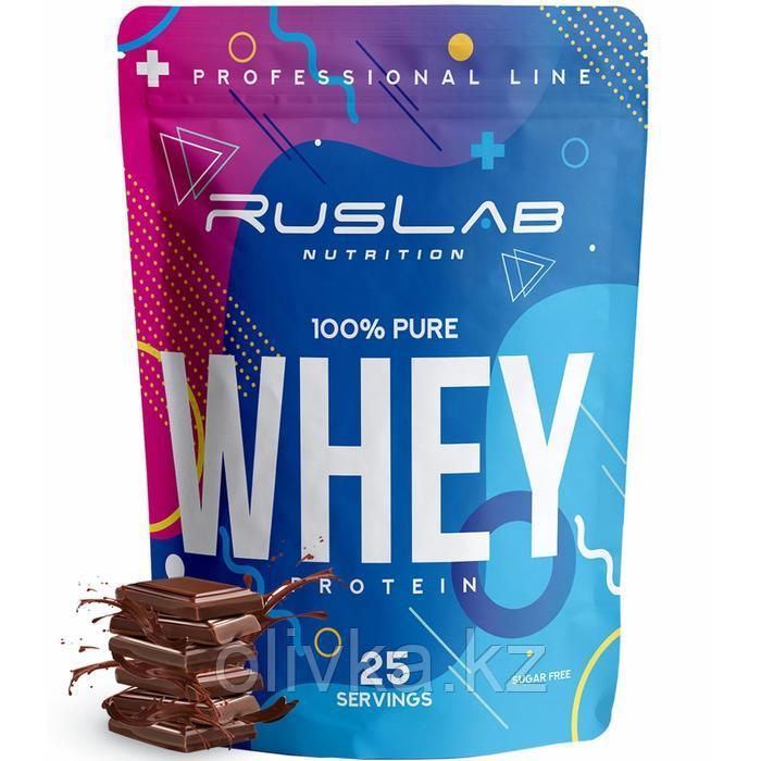 Протеин RusLabNutrition Whey 100 % pure Шоколад, 800 г