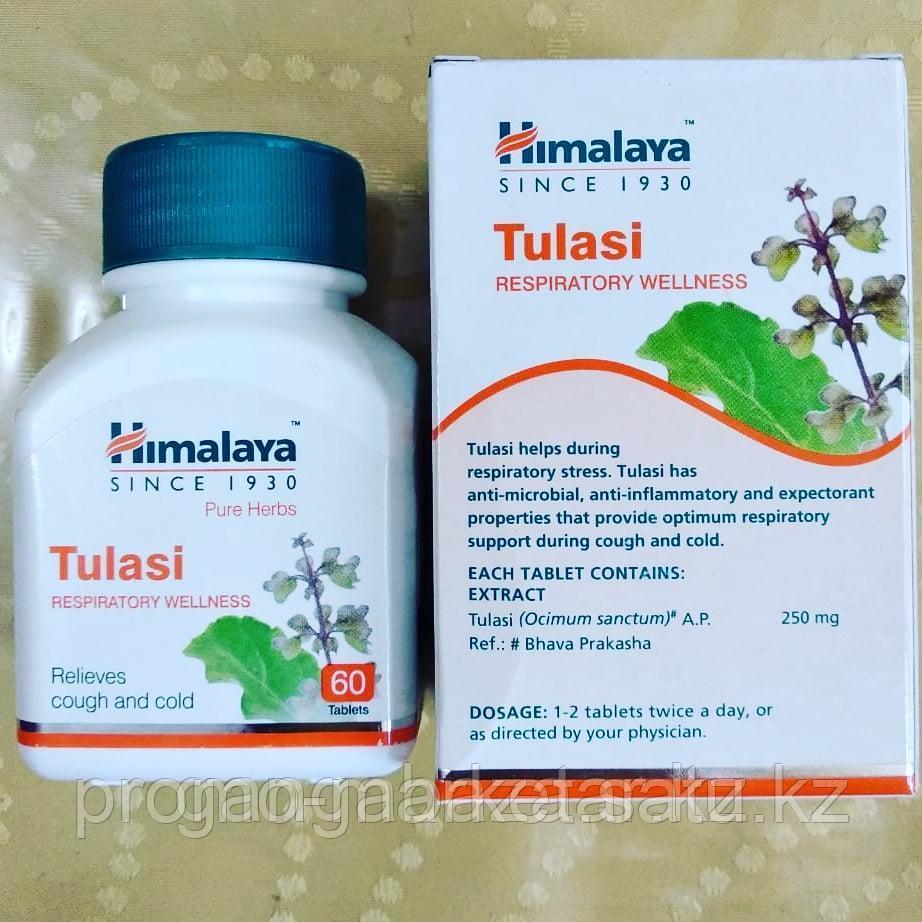 Туласи (Tulasi Himalaya) от респираторных заболеваний, вирусных инфекций, гриппа и простуды, 60 табл