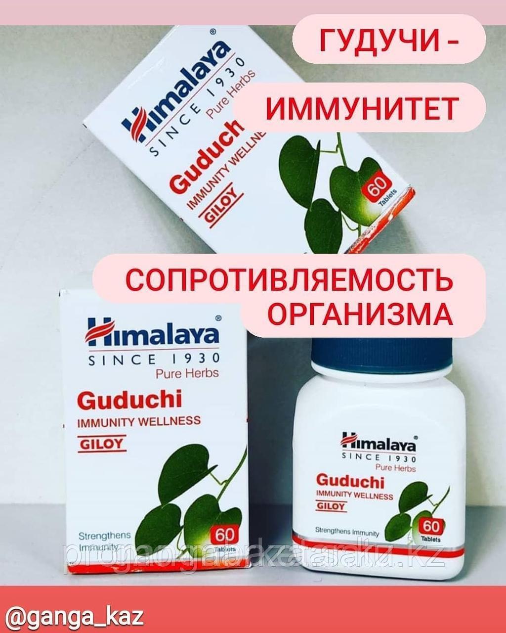 Гудучи (Guduchi Himalay- для укрепления иммунитета, повышения сопротивляемости организма заболеваниям, 60 таб.