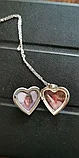 Медальон на цепочке "Сердечко классика" серебрение, фото 3