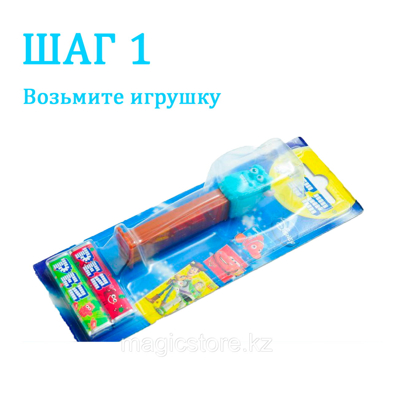 PEZ Конфеты с игрушкой 2 в 1 "Маша и Медведь" 17 гр. / Упаковка 12 шт. / Венгрия - фото 2 - id-p90410635