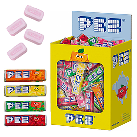 PEZ  Конфеты в блоке "Фрутовый микс" 8,5 гр. / Упаковка 100 шт. / Венгрия