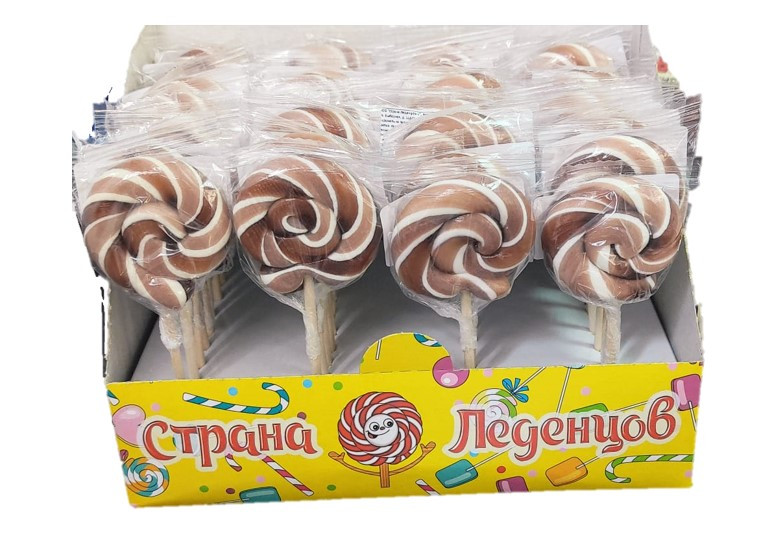 Леденец "Лолли" вкус Кола 20гр шоу бокс (40шт. в упаковке)