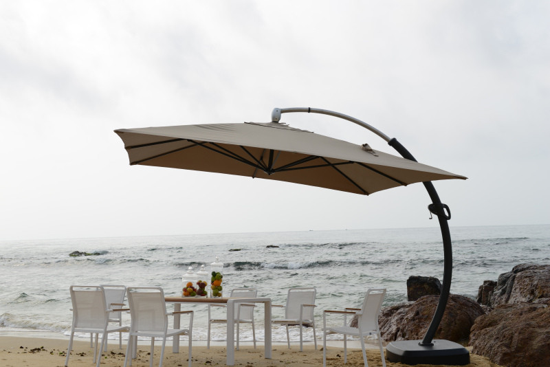 Зонт садовый Sanremo Lux с подставкой S-Lux (beige) - фото 3 - id-p90414282