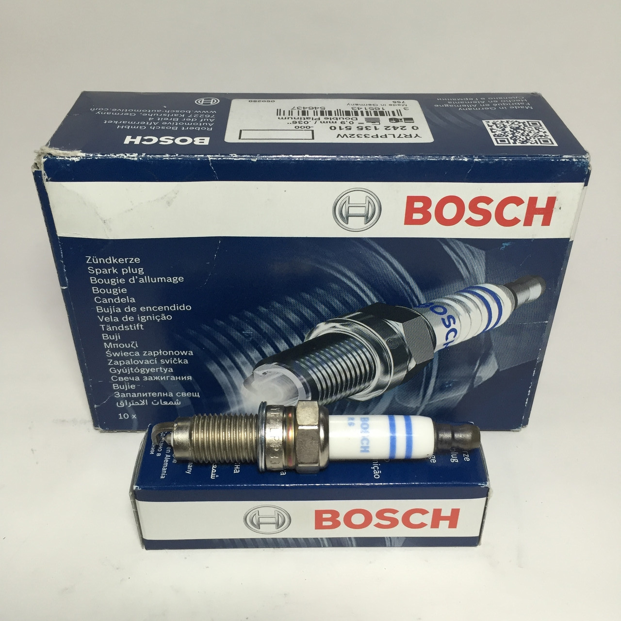 Cвеча зажигания марки BOSH (VW Toureg/Multivan/T5, Audi A3/TT 3.2 03>)