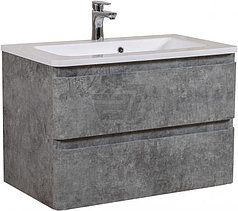 Мебель AQUARODOS Акцент 100 (серый мрамор) консольный- шкаф по ум. для ванной комнаты в к-т с умыв.
