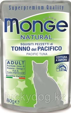 Monge Natural 80г желтоперый тунец в желе Влажный корм для кошек в паучах - фото 2 - id-p10602529
