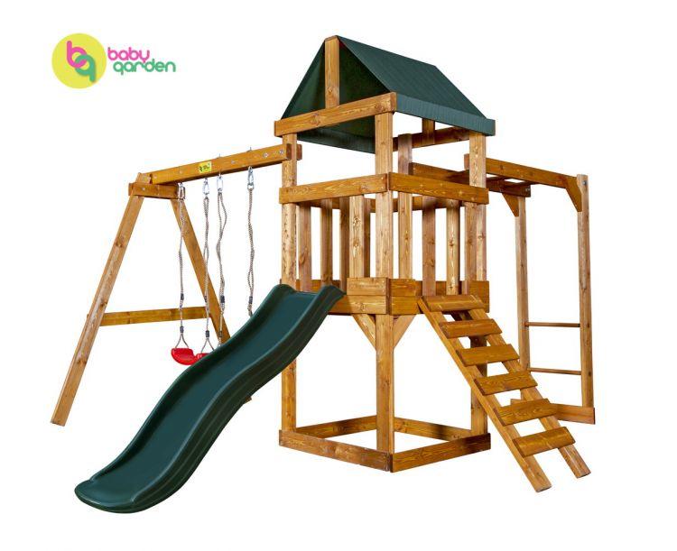Детская игровая площадка Babygarden Play 4 (цвет в ассортименте) (Темно-зеленый)