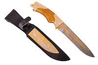 Нож из дамасской стали ручной работы "Утки" - Купить в Казахстане