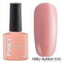 Каучуковая молочная база PINKY Milky Rubber Base 016 10мл. (розовый натуральный с голографическим и золотым