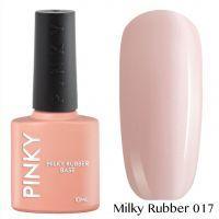 Каучуковая молочная база PINKY Milky Rubber Base 017 10мл. (нежно-розовый серебряным микрошиммером)